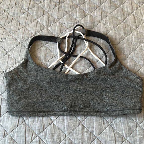 Lululemon Free to Be Wild Bra, Heathered Black, 10 - Picture 3 of 6